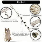 Pet owner teaching a dog to ring the Yayaboqu training bell