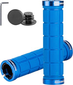 Rockbros mountain bike grips showcasing durability and material flexibility.