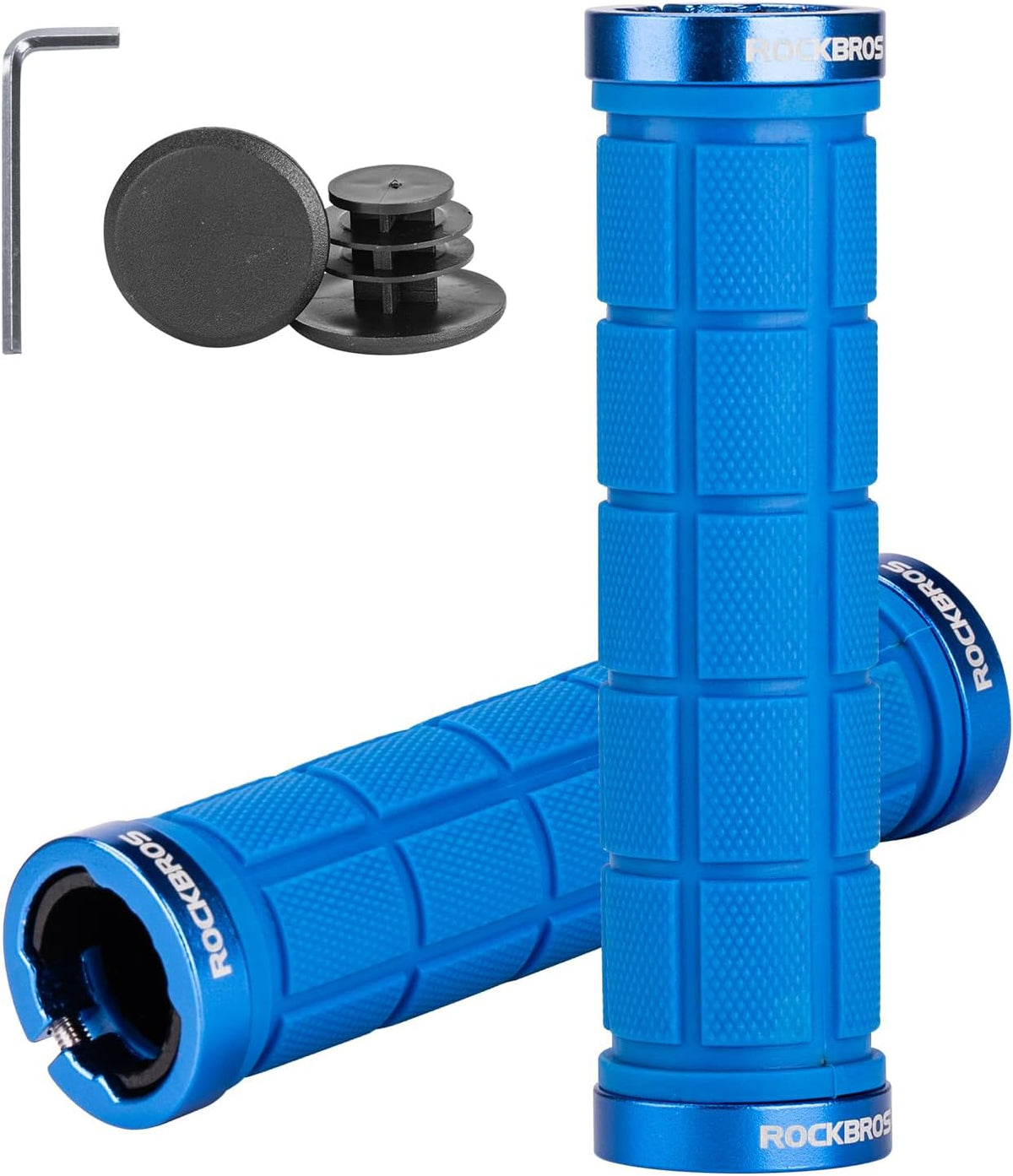 Rockbros mountain bike grips showcasing durability and material flexibility.