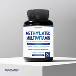 Detailed ingredient label on Dorado Nutrition multivitamin bottle