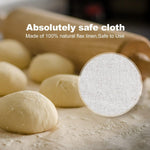 Flagood extra large linen proofing cloth spread flat