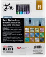 Mont Marte 12 piece metallic marker set open box display