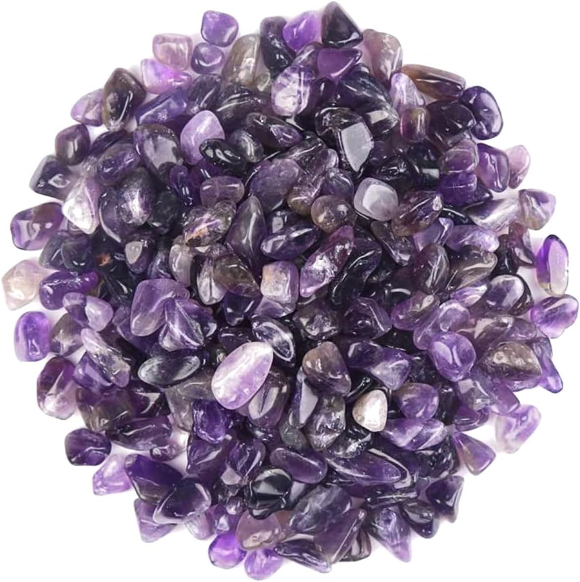 Wayber natural purple amethyst quartz stones front view for home decor
