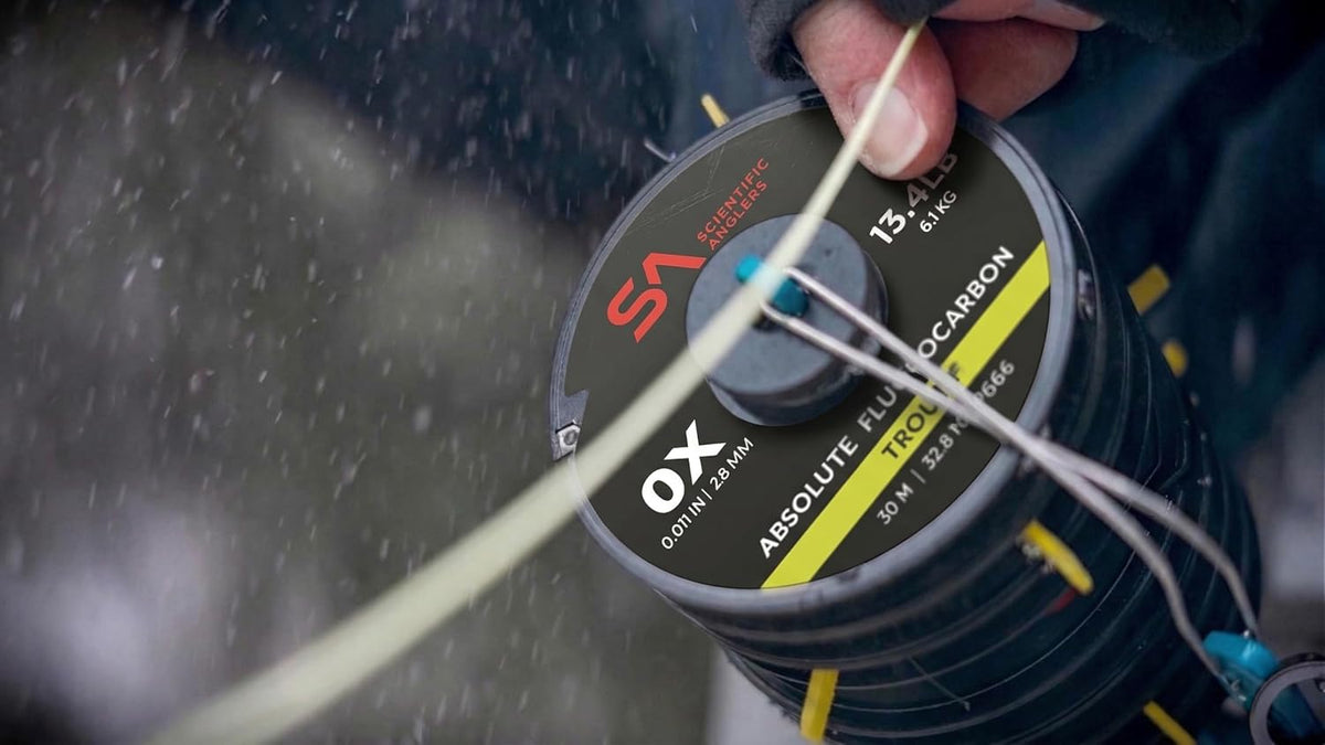 Scientific Anglers 30 meter tippet spooling mechanism