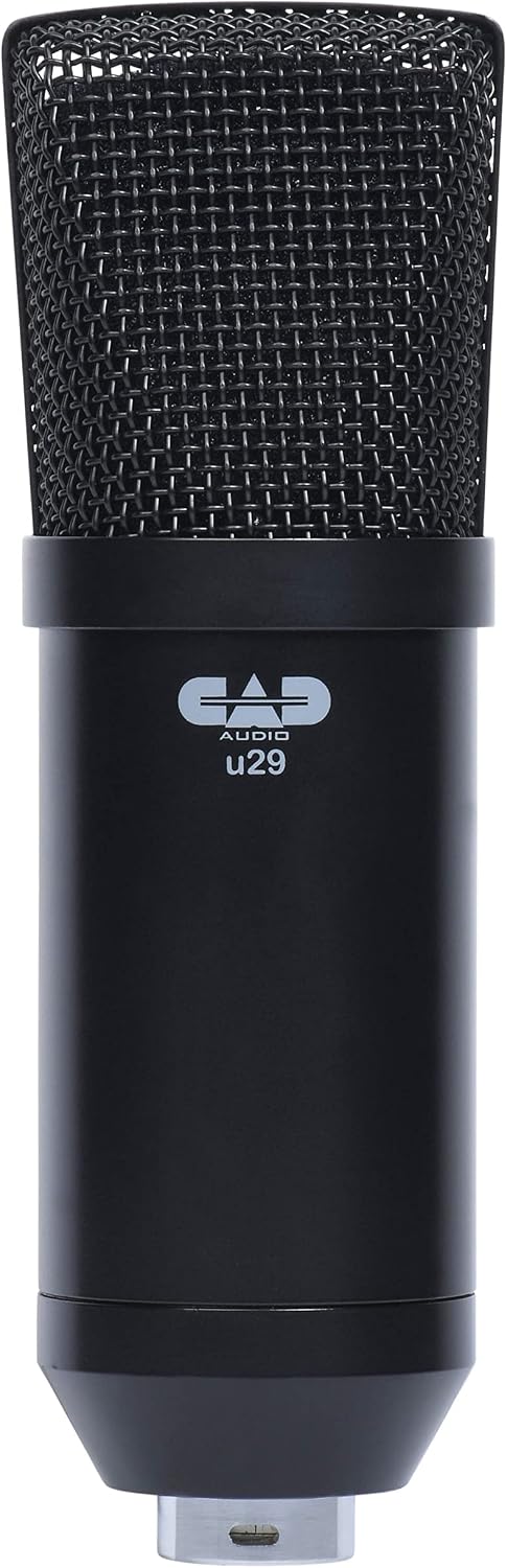 CAD Audio U49 USB Large Format Side Address Studio Microphone with Headphone Monitor and Echo,Black - Image 9