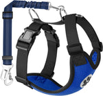 Lukovee Dog Car Harness Seat Belt, Adjustable Mesh Breathable Vest with Elastic Bungee Tether, Soft Padded 2-in-1 Safety Car Harness Seatbelt for Small Medium Large Dogs (Purple,M) - Image 9