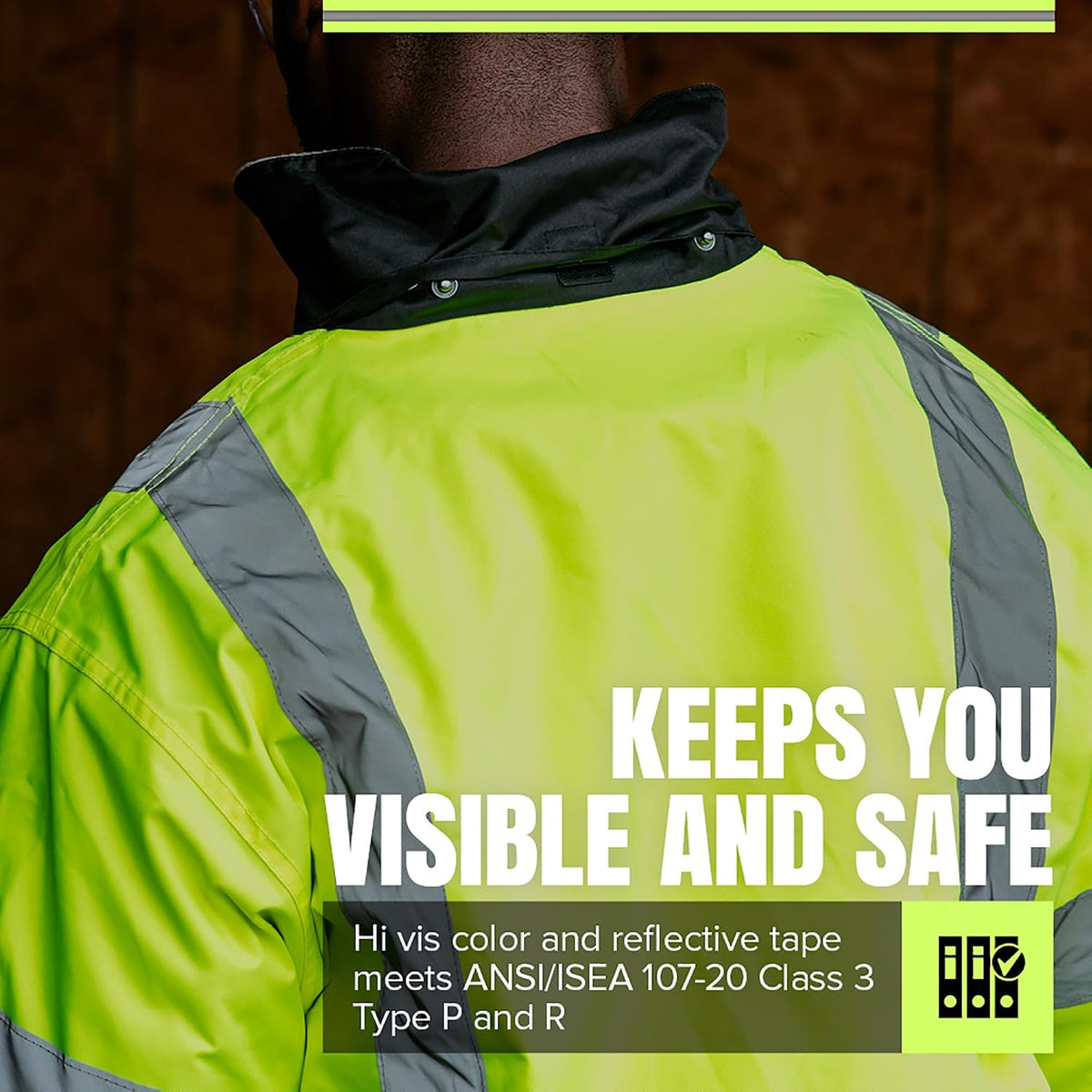 Pioneer work jacket detachable hood feature