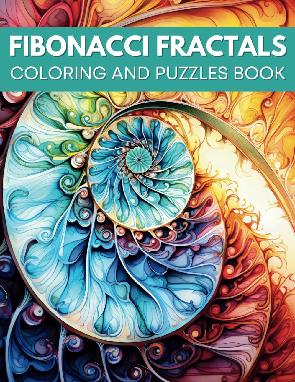 Fibonacci Fractals : Coloring and Puzzles Book - Image 1