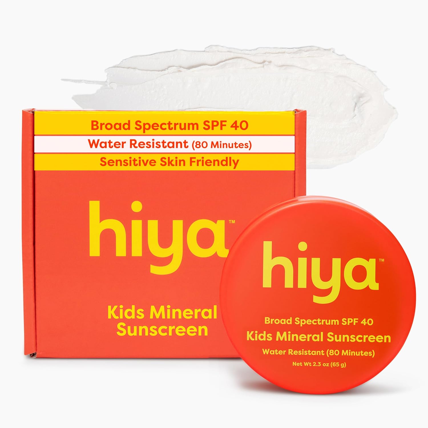 Hiya Kids SPF40 Mineral Sunscreen front bottle view