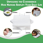 Pantryware Essentials paper napkins unfolded dimensions view