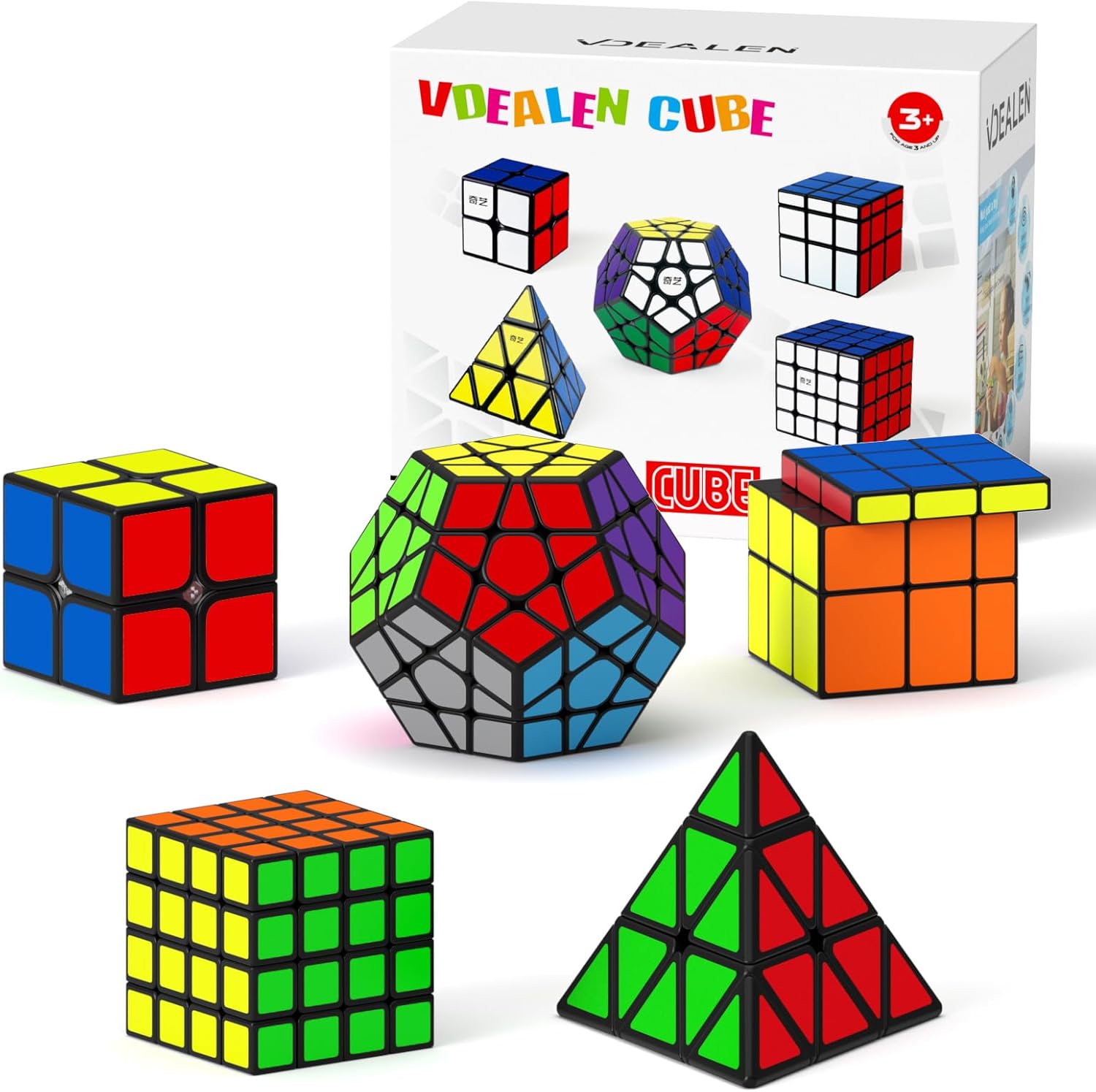 Roxenda Vdealen speed cube 5 pack set front view