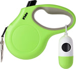 Fida Retractable Dog Leash for Small Breed up to 26 lbs, 16 ft Pet Walking Leash with Dispenser and Poop Bags, Anti-Slip Handle, Reflective Strong Nylon Tape, One-Handed Brake (S, White & Pink) - Image 13
