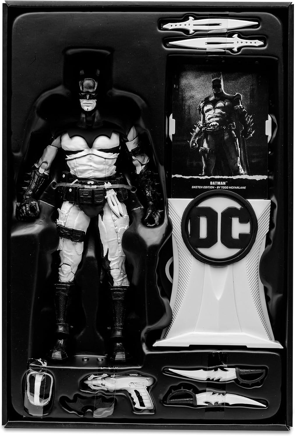 Bandai DC Multiverse Batman sketch artist edition designer box packaging