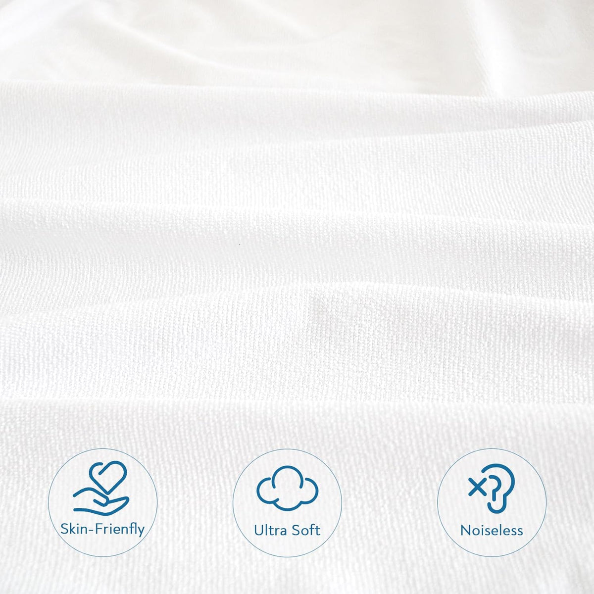 Springspirit mattress protector terry fabric texture close up