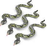 FuturePlusX inflatable fake snake 3-piece set front view floating in a backyard swimming pool
