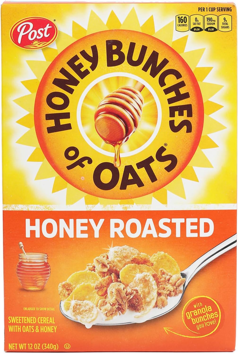 Honey Bunches of Oats Post Honey Bunches of Oats Crunchy Honey Roasted, 411 G - Image 1