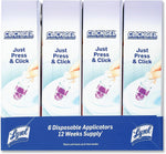 Touch-free gel applicator preventing toilet rings and hard water stains