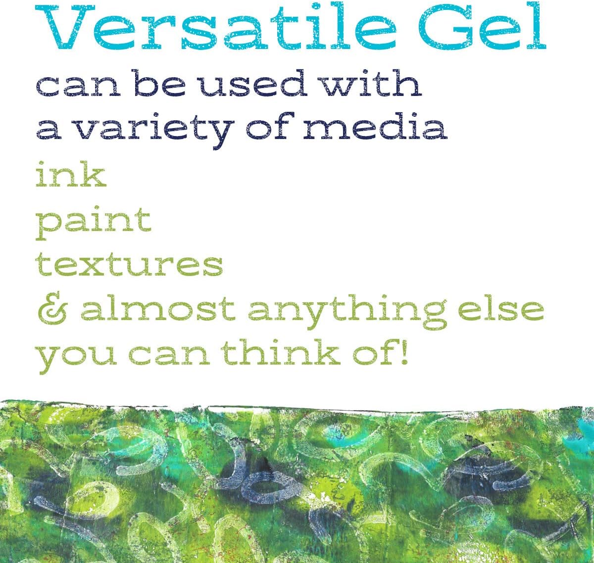 5x7 inch gel printing plate for cardmaking and scrapbooking
