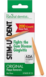 The Natural Dentist Stim-U-Dent mint dental picks front view packaging