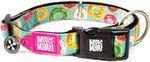 Max & Molly Smart ID dog collar front view in Donuts pattern