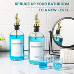 Toldatli dual pack glass mouthwash dispensers in use