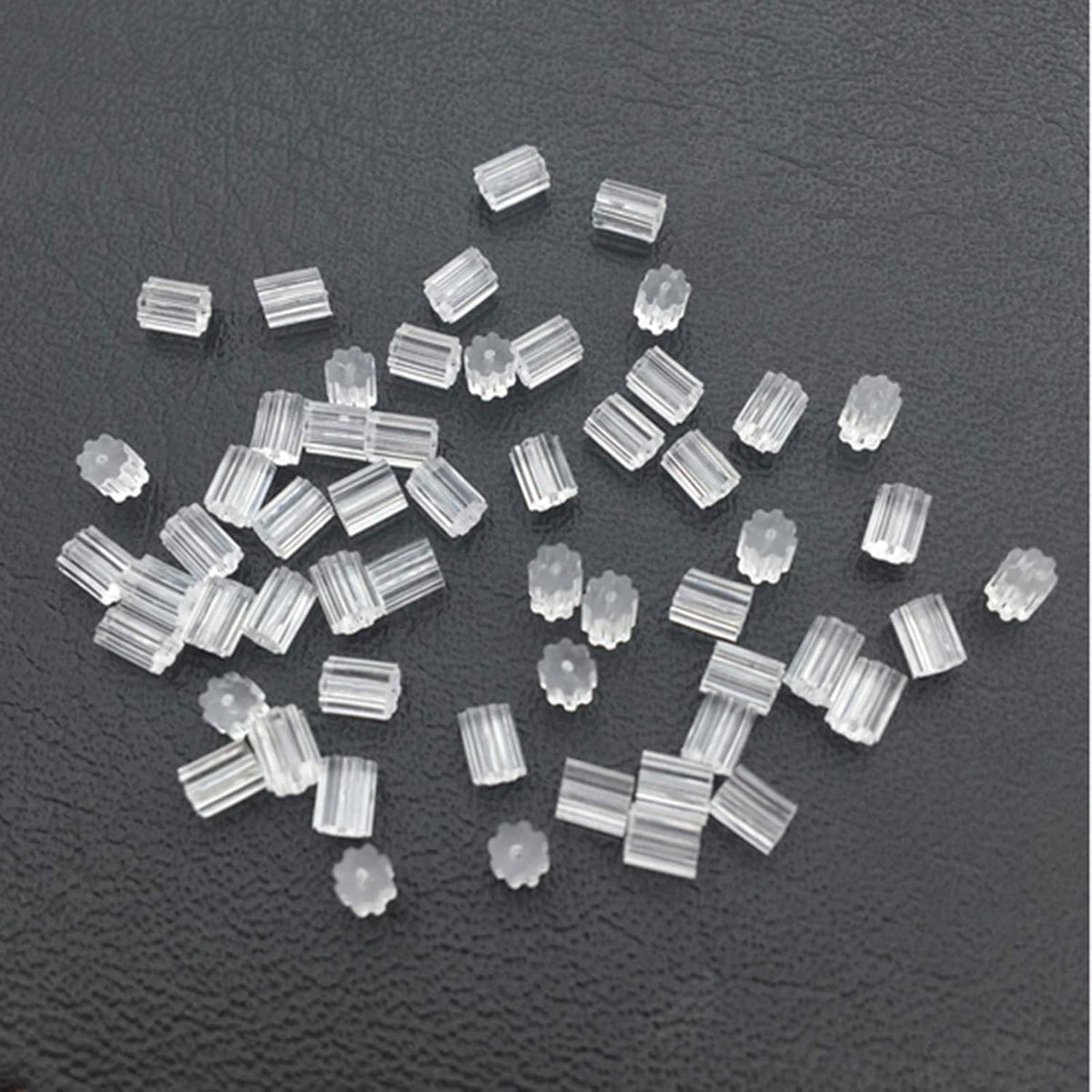 Silicone Earring Backs Replacements Earring backings,Soft Clear 100Pcs | Fits Posts/Hoops/Fish Hooks/ Earring Studs/wire hook earrings/dangle earrings/fish hook earrings - Image 9