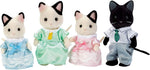 Calico Critters, Tuxedo Cat Family, Dolls, Dollhouse Figures, Collectible Toys, Multi, 3 inches - Image 1
