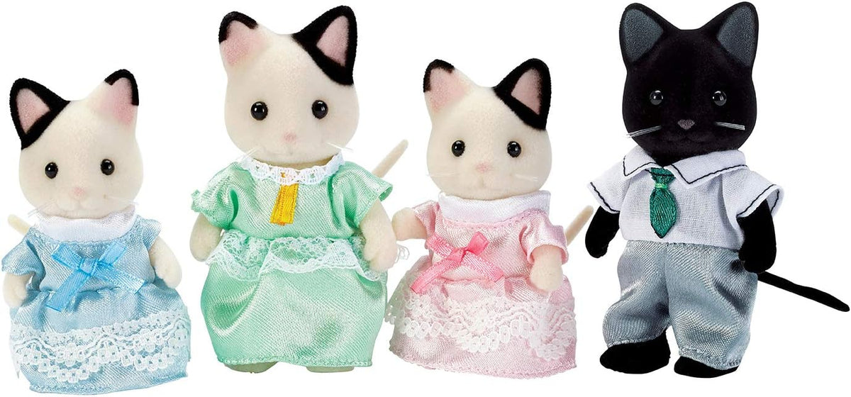 Calico Critters, Tuxedo Cat Family, Dolls, Dollhouse Figures, Collectible Toys, Multi, 3 inches - Image 1