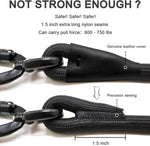 Morxil six foot dog lead with premium leather connector stitching