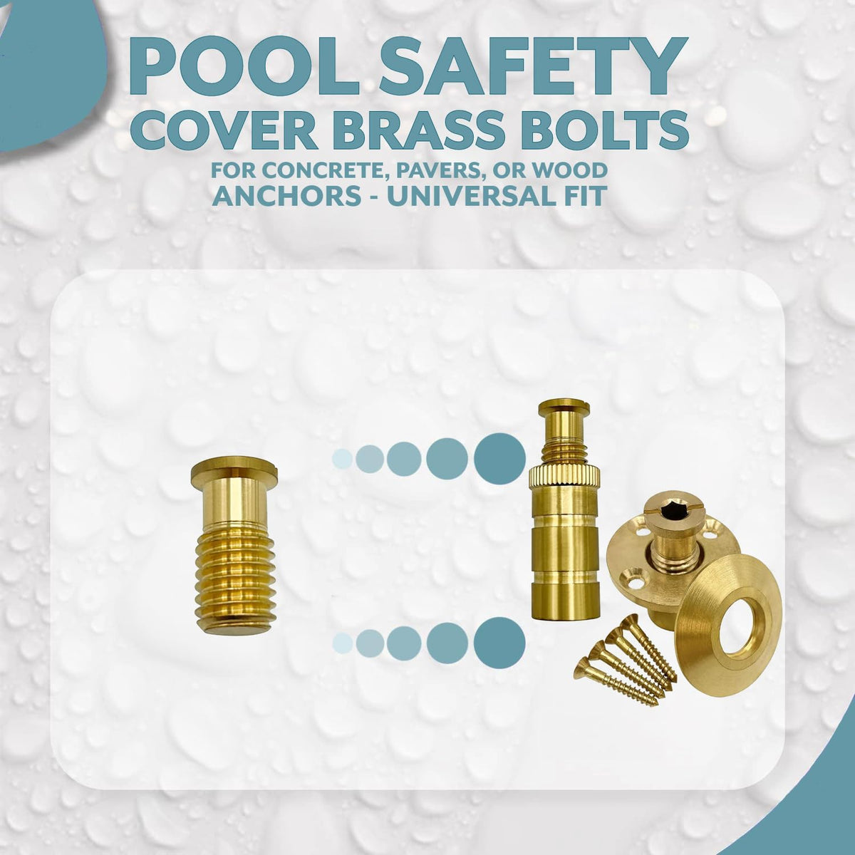 Poolzilla pool hardware screw bolt top view