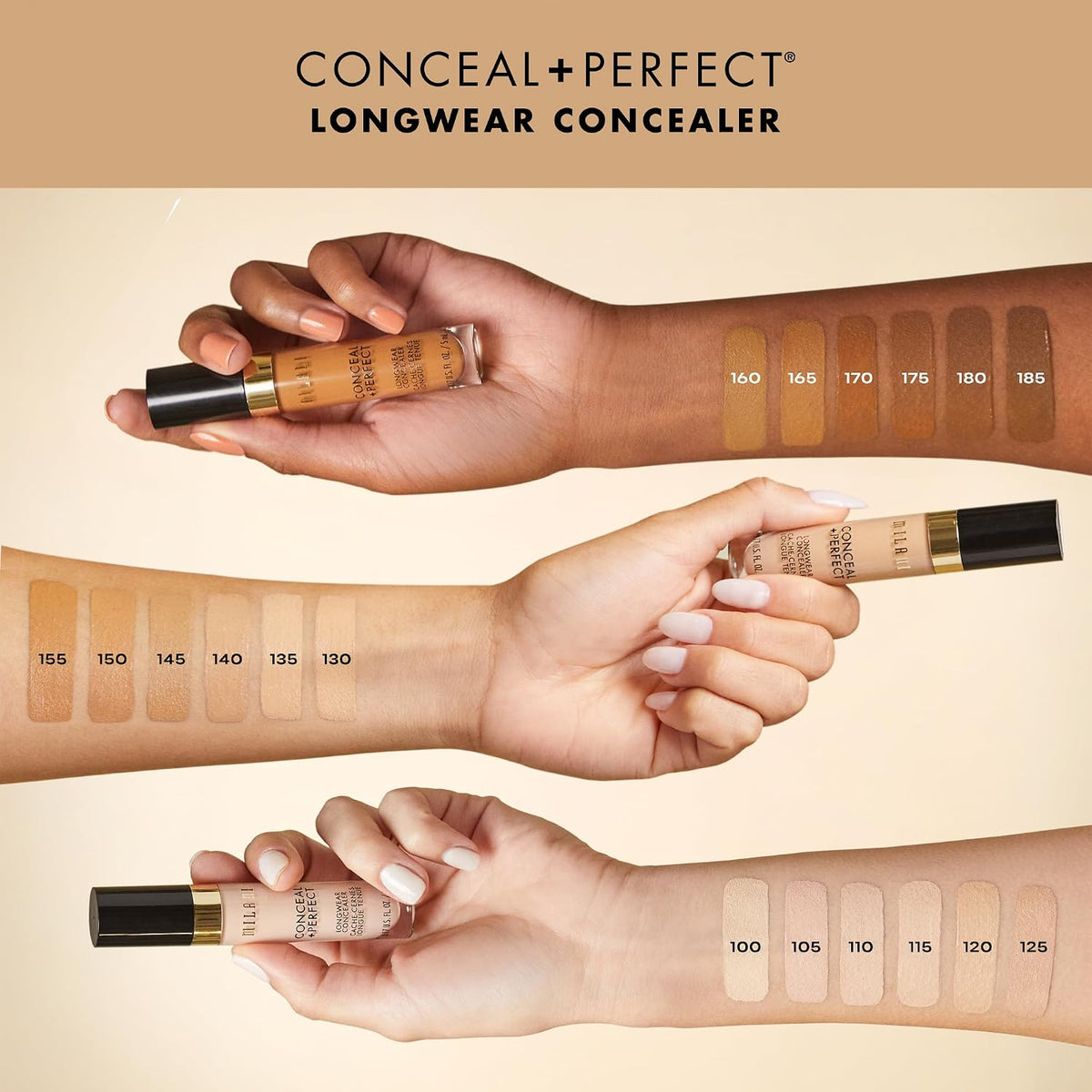 Milani Conceal Plus Perfect Longwear Concealer Ivory Rose packaging