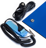 Included adjustable wrist strap and grounding cord components