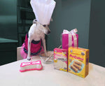 PetCakes reusable bone shaped pan with cake mix