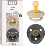 BIBS Pacifiers Colour Collection | Natural Rubber Baby Pacifier | Set of 2 BPA-Free Soothers | Made in Denmark | 18+ Months (Pack of 2) | Ivory - Image 9