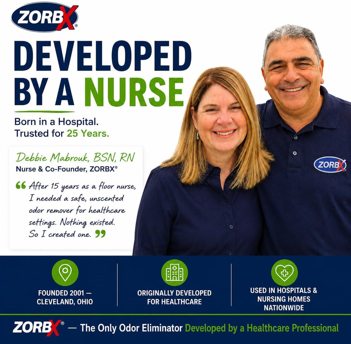 ZORBX hospital grade unscented spray for removing tough pet stains and odors