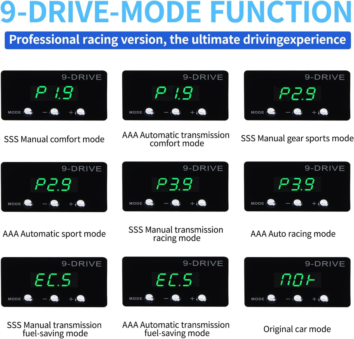 YIBEICO ultra-thin throttle booster profile view