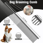 Wenshall five piece dog grooming scissors set with stainless steel comb