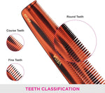 Vega hair styling comb angled perspective view