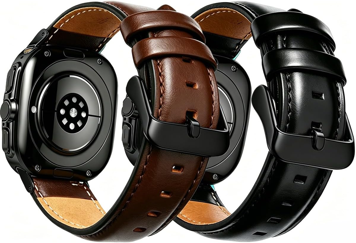 Lifestyle view of OTOPO leather watch band fitted on wrist