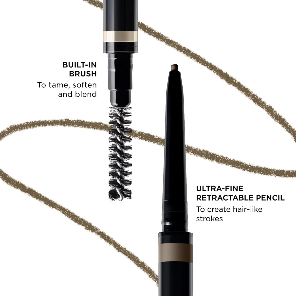 Clarins Wonder Define Brow Pencil built-in blending brush