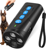 Dog Bark Deterrent Device, 3X Ultrasonic Anti Barking Device 6 Modes Dog Trainer Rechargeable & Portable Safe Bark Control Indoor Outdoor for All Dogs with LED Flashlight - Black - Image 9