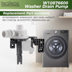 Lemfema W10876600 replacement part label and specifications