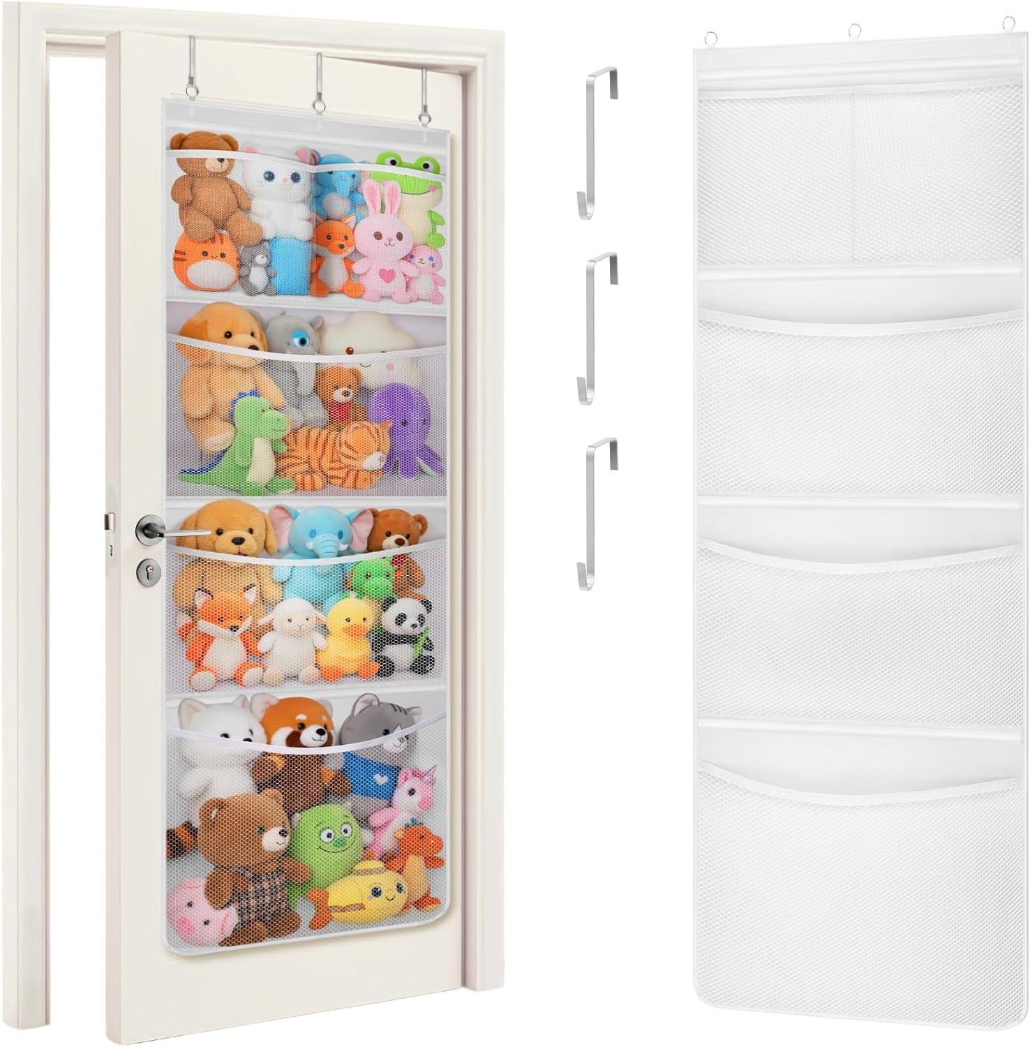 Lifewit stuffed animal over the door organizer front view