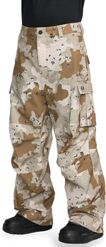 Volcom mens waterproof snow pants side profile