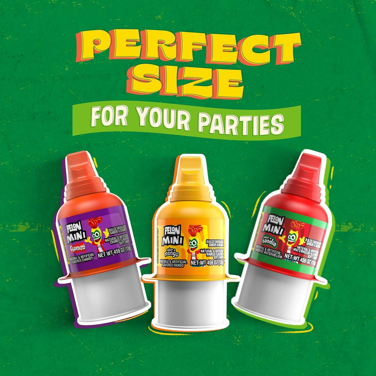 Pelon Pelo Rico assorted candy packaging side view