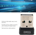 Packaging and product contents of the Logitech replacement dongle