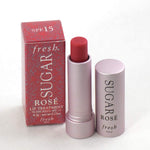 Fresh Sugar Lip Treatment Rose packaging and silver metal tube