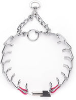 Herm Sprenger short links dog training collar showcasing chrome steel durability