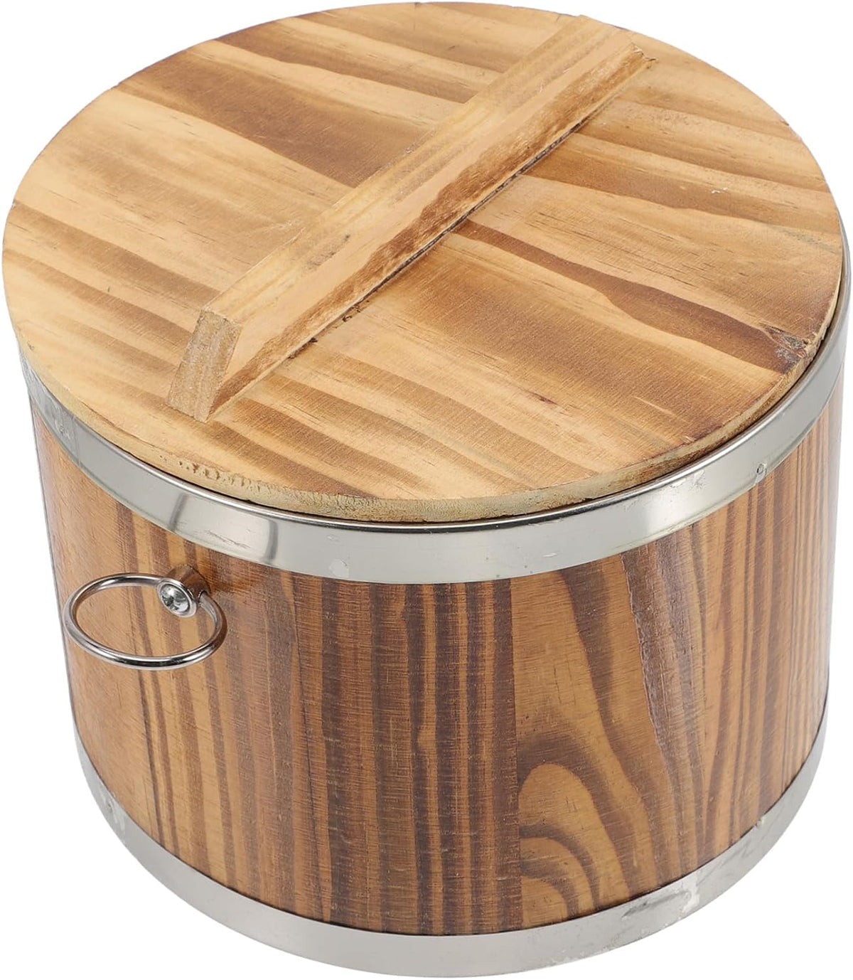 Cooked Rice Storage Bucket Sushi Mold Container Wooden Lid Rice Bucket for Kitchen Supplies - Image 10