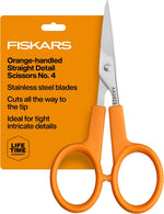 Fiskars 98087097J Curved Craft Scissors, 4 Inch, steel and orange - Image 10